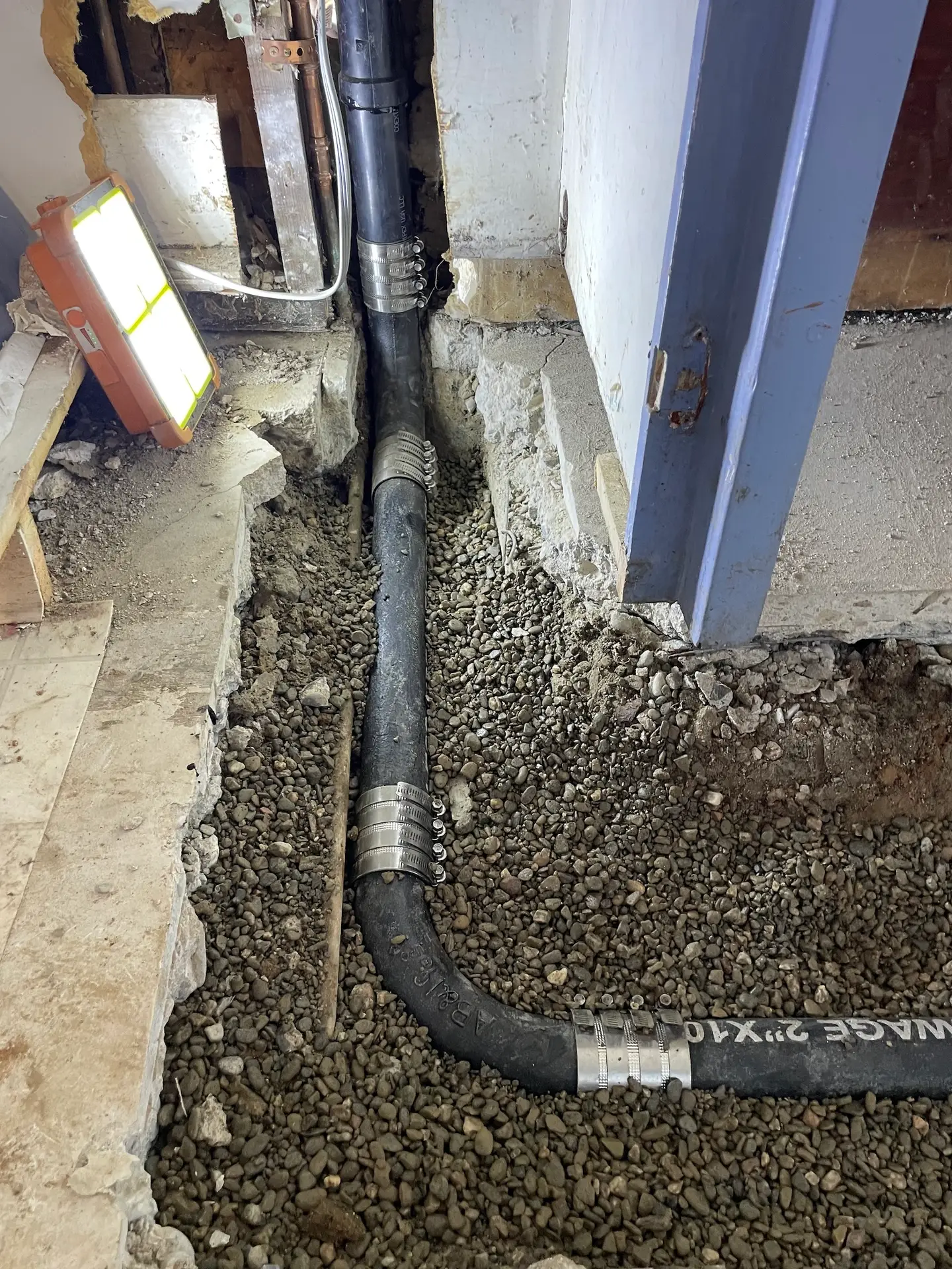 Professional drain cleaning and plumbing work